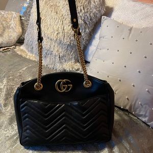 ❌❌SOLD❌❌GG MARMONT CHAIN TOTE MATELASSE MEDIUM SHOULDER BAG/CROSSBODY